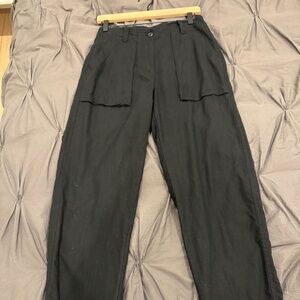 J.Crew Size 2 linen pants - Black